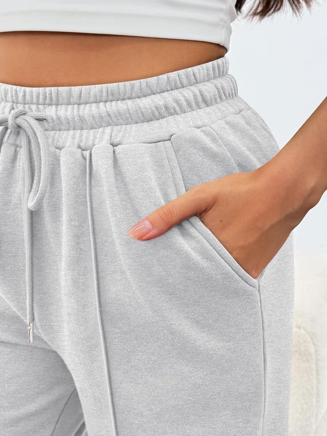 Trendy Queen Womens Wide Leg Sweatpants Baggy Loose Fall Barrel Casual Lounge Athletic Pants Comfy Teen Girl Cute Joggers - Image 5