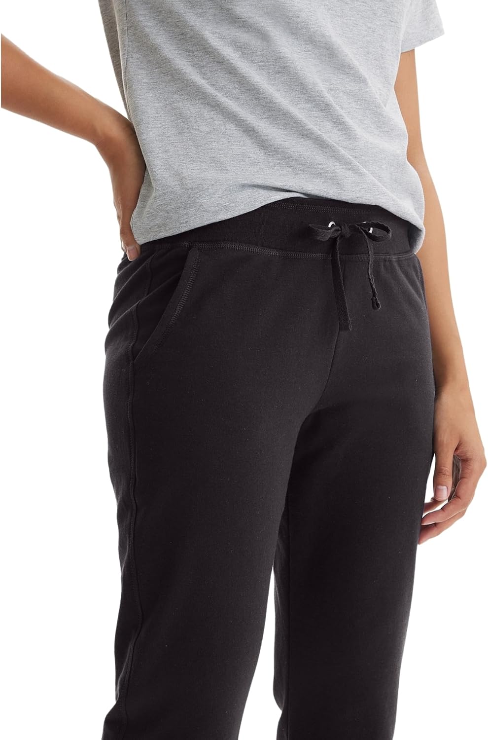 Hanes Womens French Terry Pants, Pocket Lounge Pants for Women, Lighter-Than-Fleece Loungewear, 31” - Image 5