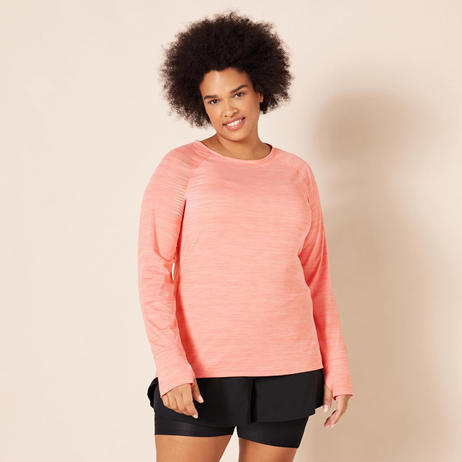 Amazon Essentials Womens Brushed Tech Stretch Long-Sleeve Crewneck Shirt (Available in Plus Size) - Image 6