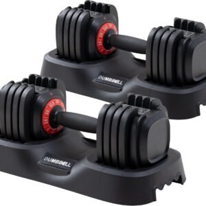 5.5LB Adjustable Swing Dumbbell with Non-Slip Grip | Also Available 5LB & 25LB Standard Adjustable Dumbbells | Home Gym Strength Training Set