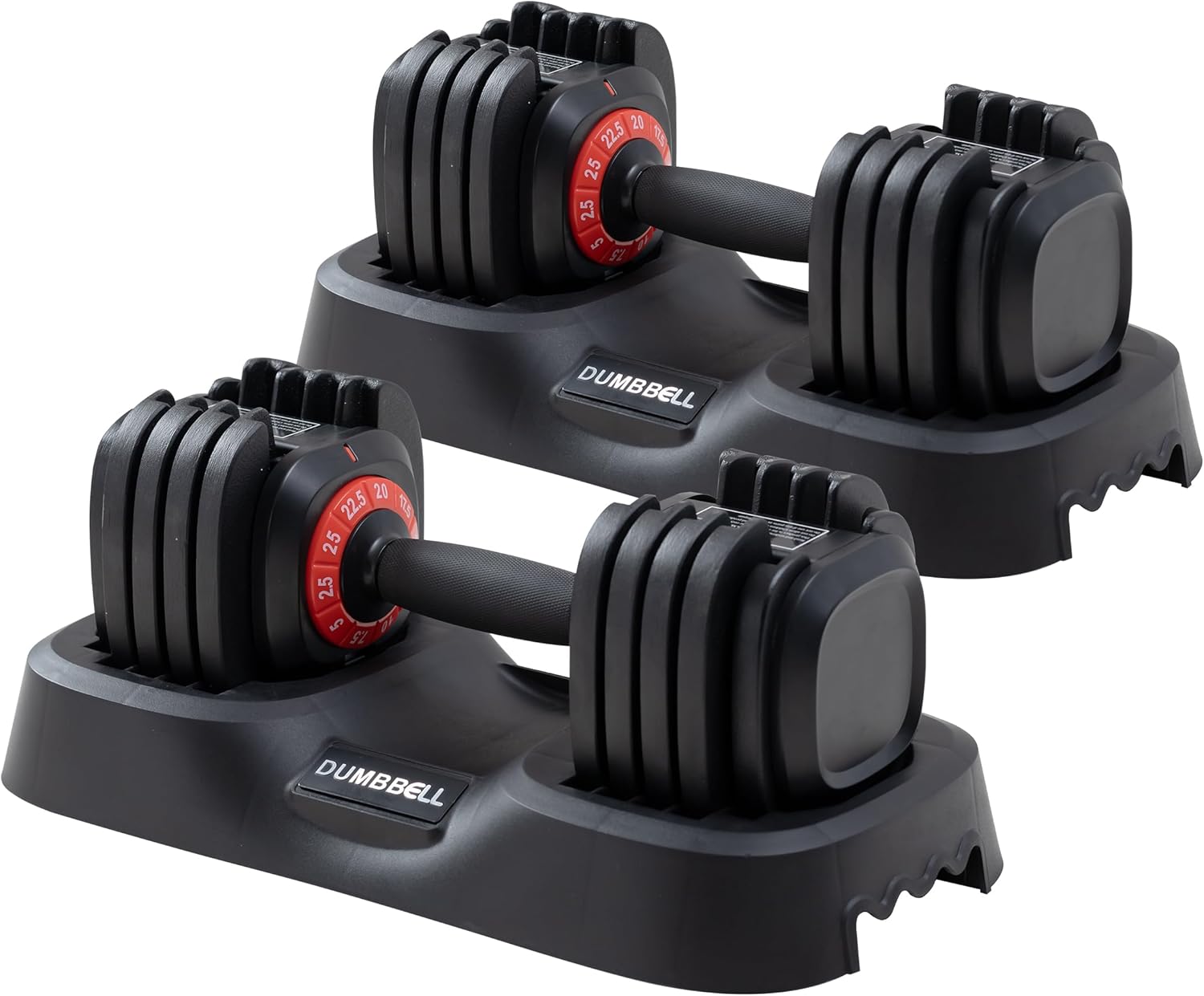 5.5LB Adjustable Swing Dumbbell with Non-Slip Grip | Also Available 5LB & 25LB Standard Adjustable Dumbbells | Home Gym Strength Training Set