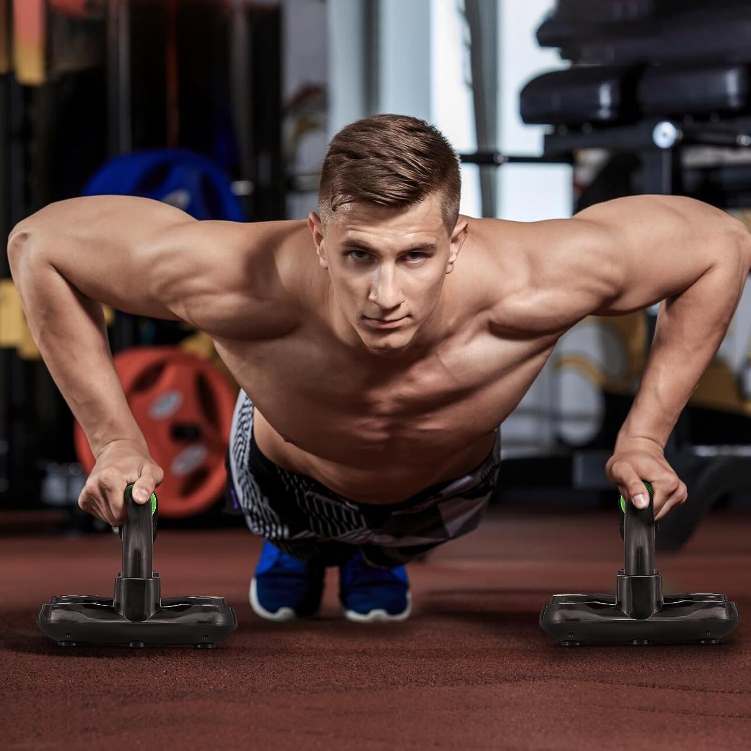SFIHOME Push Up Bars Strength Training, Portable Non-Slip Pushup Handles with Cushioned Foam Grip, Sturdy Structure, Perfect Push Up Handles for Floor, Home Gym Fitness Workout Equipment - Image 6