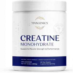 Pure Creatine Monohydrate Powder 300g – Micronized Organic Supplements 5g Serving for Support Muscle Growth & Health | Unflavored Creatine for Men & Women LabTested Vegan-Friendly Protein