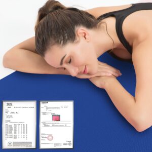 Hatha Yoga Thick TPE Yoga Mat 72″x 27″x1/3 inch Non Slip Eco Friendly Exercise Mat for Yoga Pilates & Floor Workouts