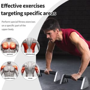 Aluminum Alloy Push Up Bars For Strength Training And Calisthenics,Non-slip Parallettes Pushup Handles,Durable And Lightweight Calisthenics Equipment.