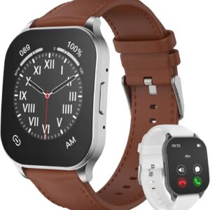 anyloop Smart Watch for Men Women, 1.96″ AMOLED Display, Fitness Watch(Answer/Make Call) with Heart Rate Sleep SpO2 Monitor,IP68 Waterproof Activity Trackers and Smartwatches for iOS and Android