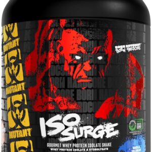Mutant ISO Surge Whey Protein Isolate Powder Acts Fast to Help Recover, Build Muscle, Bulk and Strength, 5 lb – Vanilla Ice Cream
