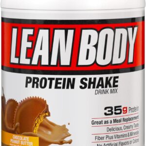 LABRADA Nutrition – Lean Body High Protein Meal Replacement Shake, Whey Protein Powder for Weight Loss and Muscle Growth, Chocolate Peanut Butter, 2.47LB Tub Packaging May Vary