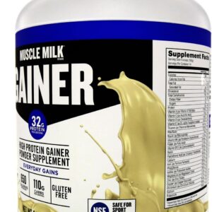Muscle Milk Gainer Protein Powder, Vanilla Creme, 32g Protein, 5 Pound