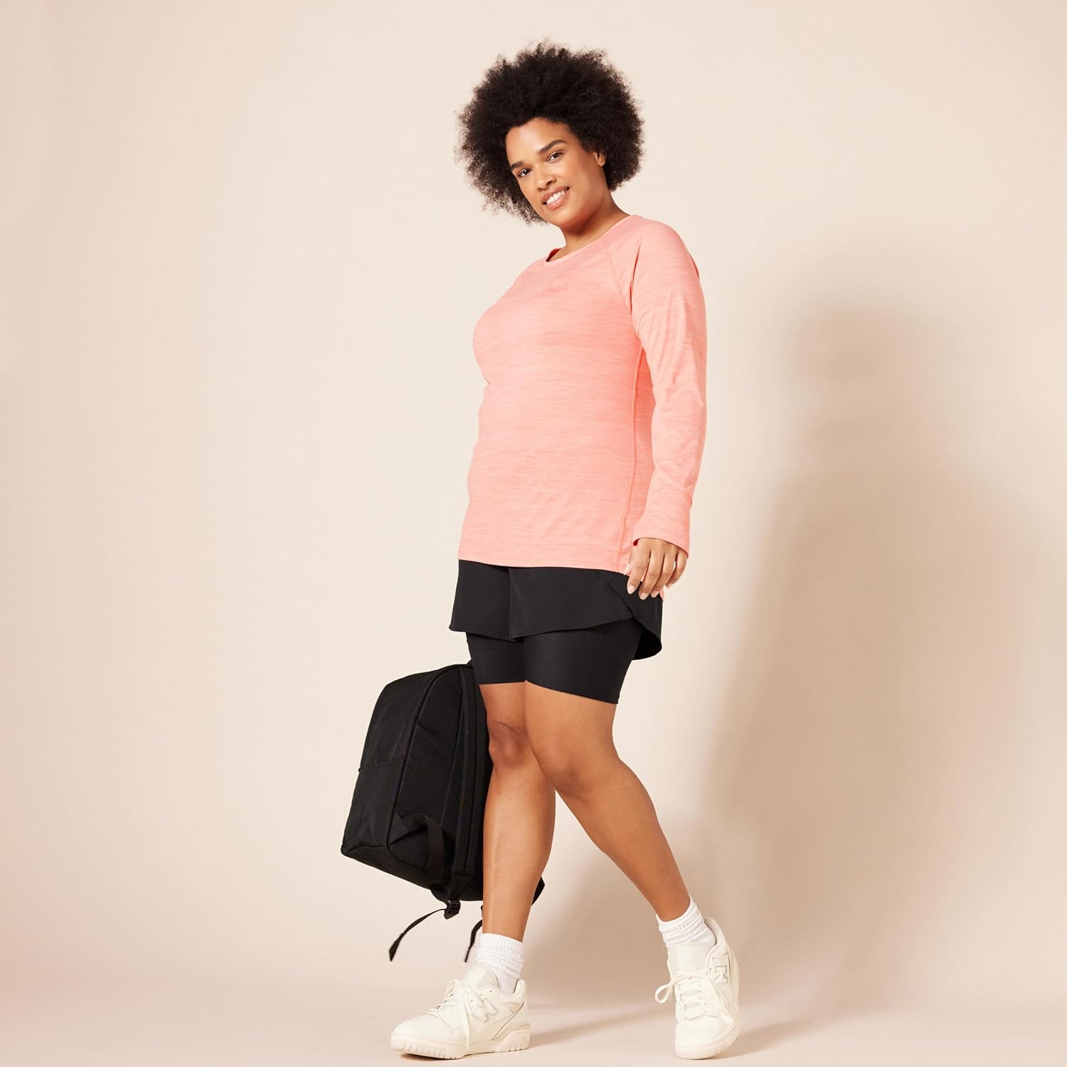 Amazon Essentials Womens Brushed Tech Stretch Long-Sleeve Crewneck Shirt (Available in Plus Size) - Image 8