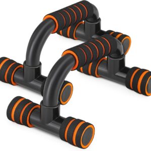 MADOG Portable Push-Up Bars with Cushioned Foam Grip – Non-Slip Pushup Handles for Home Fitness, Supports Up to 330 lbs, Black