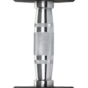 Iron Crush Hex Dumbbells – PVC Coated Weights, Chrome-Plated Knurled Handles, Fixed Hexagon Dumbbell – Workout, Exercise, Body Building Home Gym Training Gear – 3 Lb to 50Lb – Sold in Singles