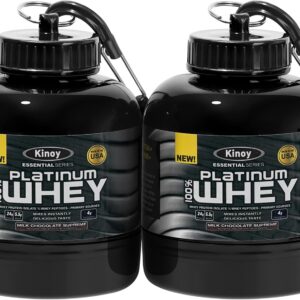 Kinoy Protein Powder and Supplement Keychain – Protein Powder Container with Durable Key-Chain Portable to-Go Container for The Gym, Workouts, Fitness, and Travel (Big 2PC, NO)