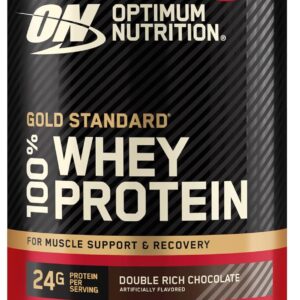 Optimum Nutrition Gold Standard 100% Whey Protein Powder, Double Rich Chocolate, 1 Pound (Pack of 1)