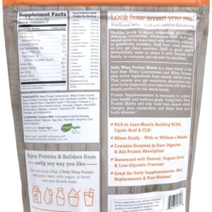 swiig Premium Daily Whey Matrix, Chocolate 2.2lb – 20g Protein per Serving with Amino Acids for Muscle Recovery – Gluten-Free, Non-GMO, No Fillers, No Artificial Flavors