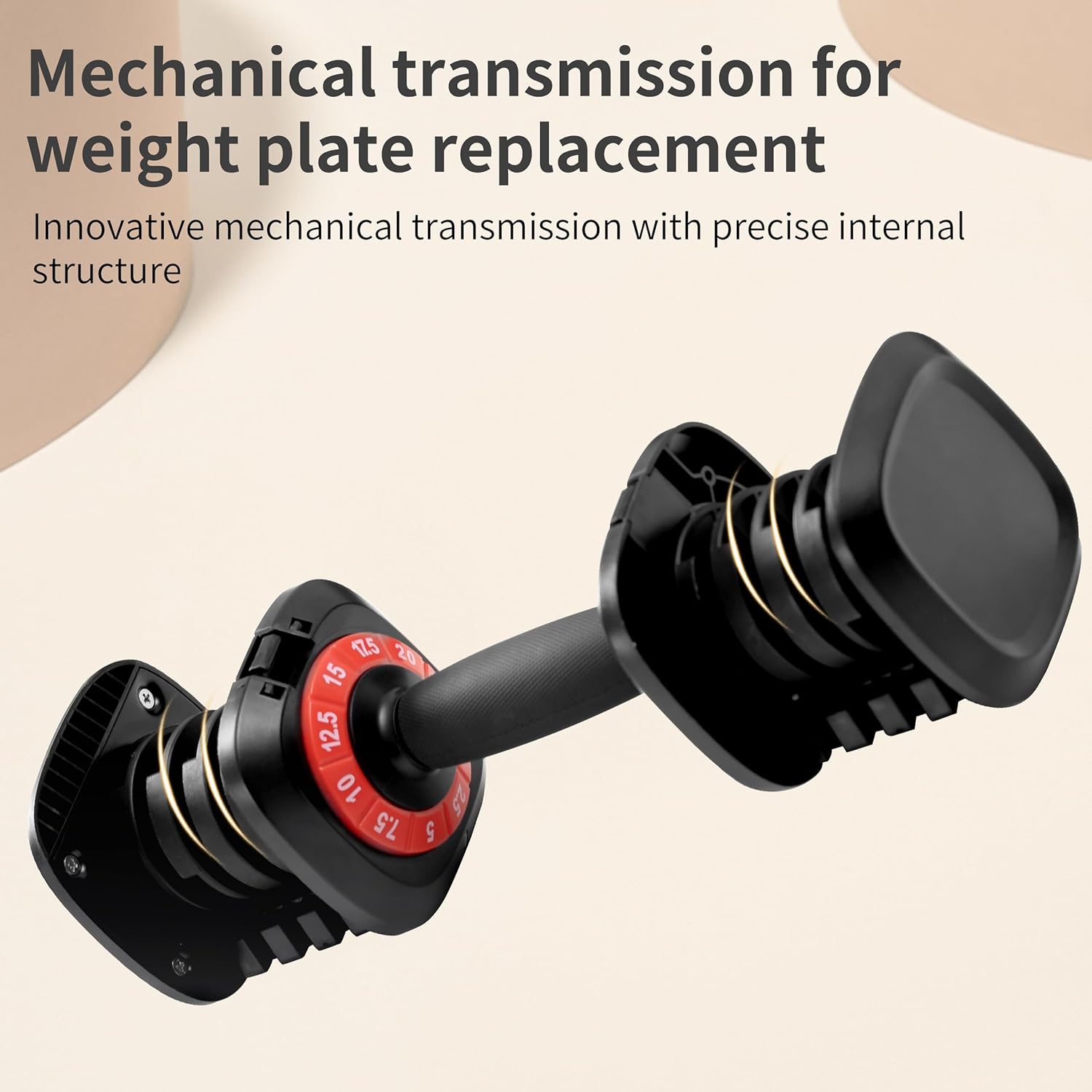5.5LB Adjustable Swing Dumbbell with Non-Slip Grip | Also Available 5LB & 25LB Standard Adjustable Dumbbells | Home Gym Strength Training Set - Image 5