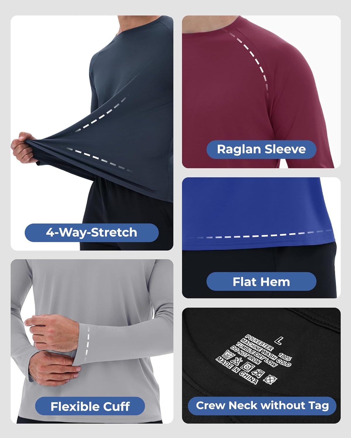LalaHooK Long Sleeve Shirts for Men - Image 3