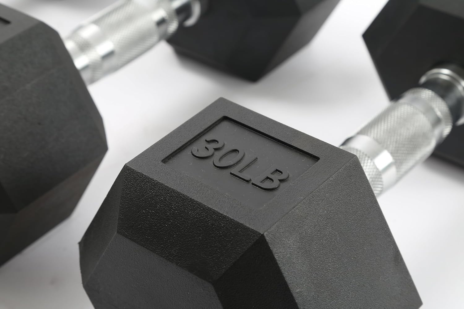 IDEAHOUSE Non-Slip Hex Dumbbells - Rubber & PEV Coated Free Weights with Anti-Roll Handles for Unisex Strength Training (Home Gym Exercise Equipment) - Image 6