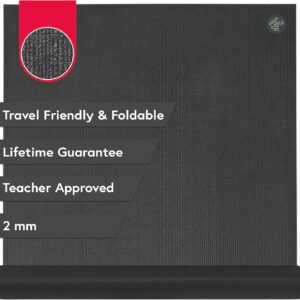 Manduka PRO Travel Yoga Mat – 2mm | Foldable & Travel Friendly | Lifetime Durability | Teacher Approved | Hygienic Construction