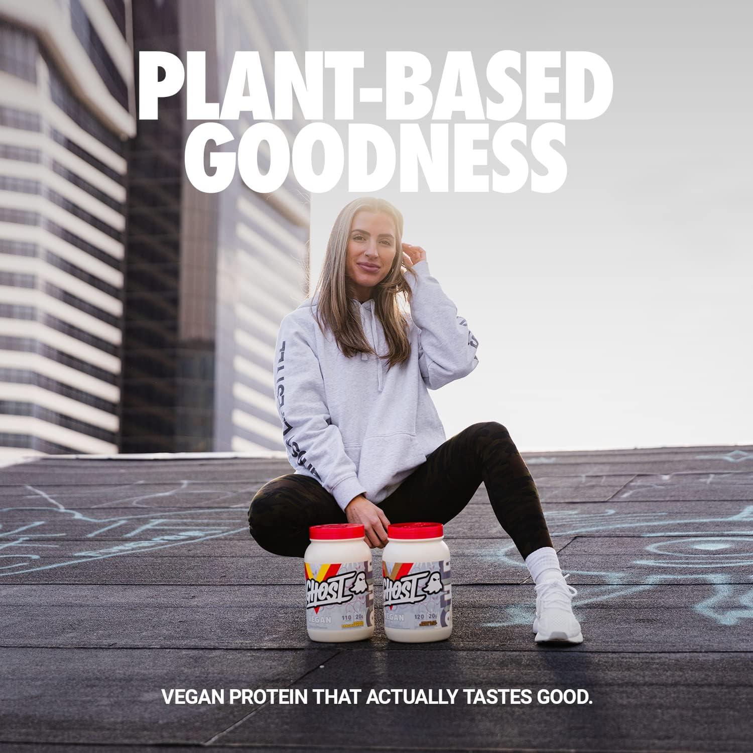 GHOST Vegan Protein Powder, Chocolate Cereal Milk - 2lb, 20g of Protein - Plant-Based Pea & Organic Pumpkin Protein - Post Workout & Nutrition Shakes, Smoothies, & Baking - Soy & Gluten-Free - Image 2