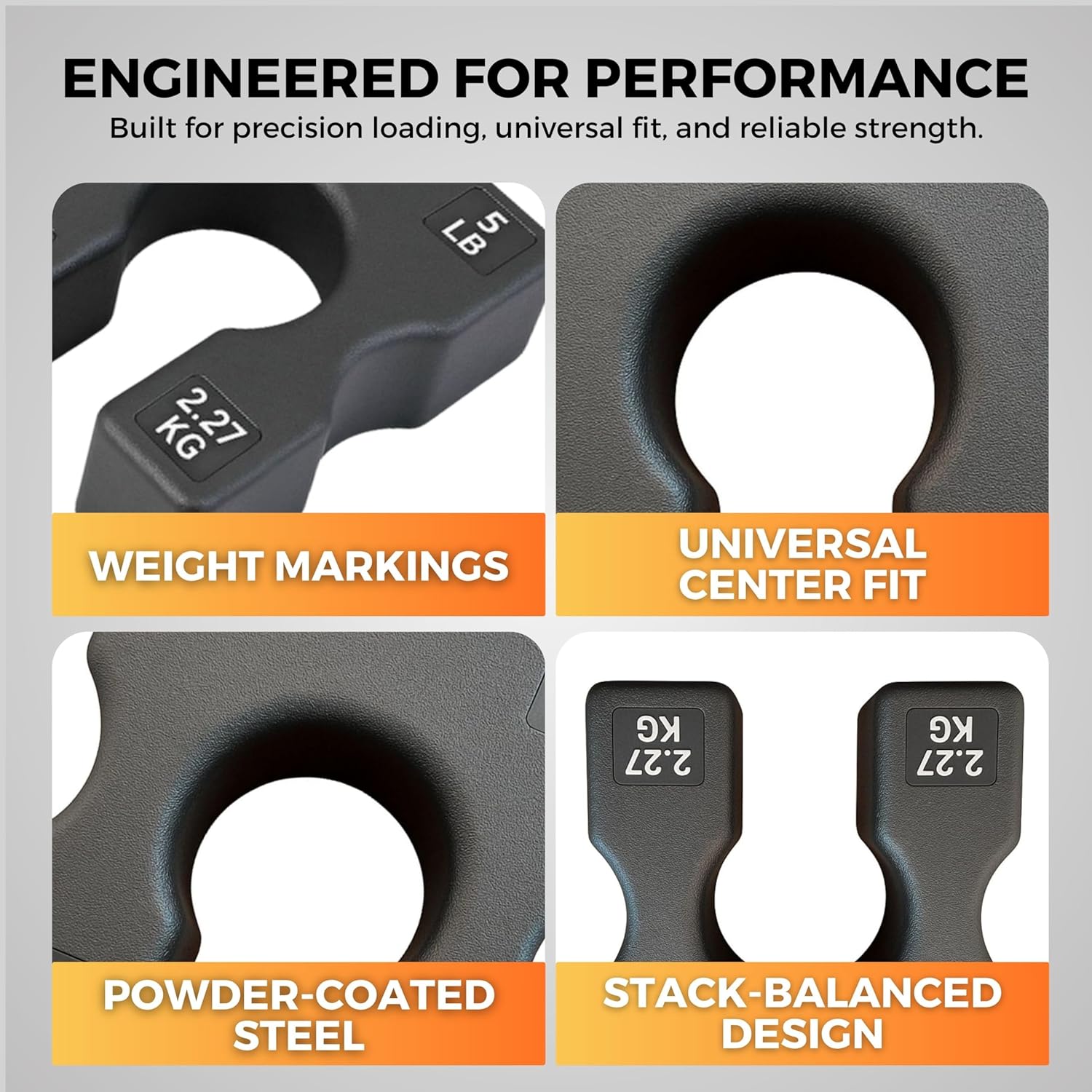 2.5 LB and 5 LB Weight Stack Add On – Weight Stack Adapter Plate for Home Gym & Exercise Machines, Add Resistance to Weight Stack, Incremental Weight Adjustments for Improved Strength Training Results - Image 5