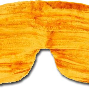 Luxe Handmade Blackout Sleep Eye Mask – Adjustable Strap – Unscented – Yellow – TEM-YW