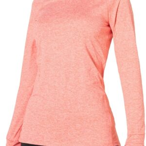 Amazon Essentials Womens Brushed Tech Stretch Long-Sleeve Crewneck Shirt (Available in Plus Size)