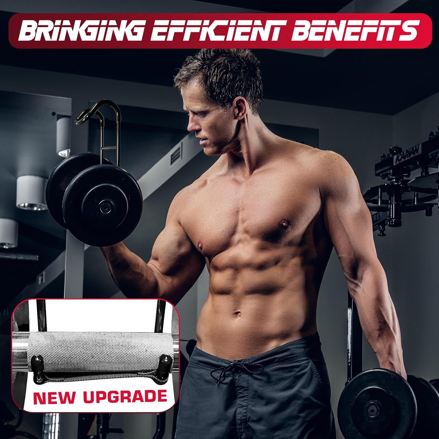 Upgraded 2-Pack Mad Spotter Pro 2.0 Dumbbell Hooks, Dumbbell Spotter Hooks with 250 lbs Load for Bench Press, Chest & Shoulder Workouts with Wrist Straps, Storage Bag,Perfect for Hanging Dumbbells - Image 5