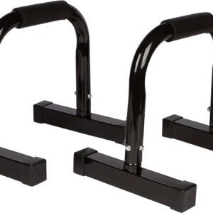 Trademark Innovations 14″ Body Press, Dip, Push Up Bar Paralettes – Set of 2