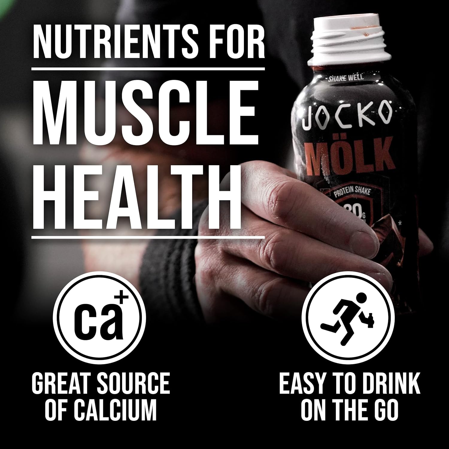 Jocko Mölk 30g Grass Fed Protein Shakes – No Added Sugar Protein Drinks KETO Friendly - Ready to Drink 12 FL Oz (Pack of 12) Chocolate - Image 4