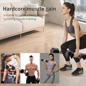 5.5LB Adjustable Swing Dumbbell with Non-Slip Grip | Also Available 5LB & 25LB Standard Adjustable Dumbbells | Home Gym Strength Training Set