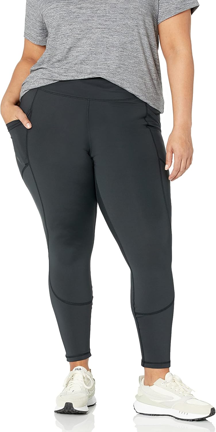 Amazon Essentials Women's Active Sculpt Workout High Rise Full Length Leggings with Pockets (Available in Plus Size) - Image 6