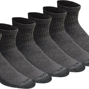 Dickies Men’s Dri-Tech Moisture Control Quarter Socks, Available in M-XXL (6, 12, 18 Pairs)