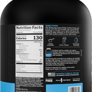 Rule 1 Whey Protein – 24g Fast-Acting Protein from All-Whey Sources with Naturally Occurring EAAs & BCAAs for Workout Recovery or Anytime Use (5 Pounds*, Toasted Cinnamon Cereal)