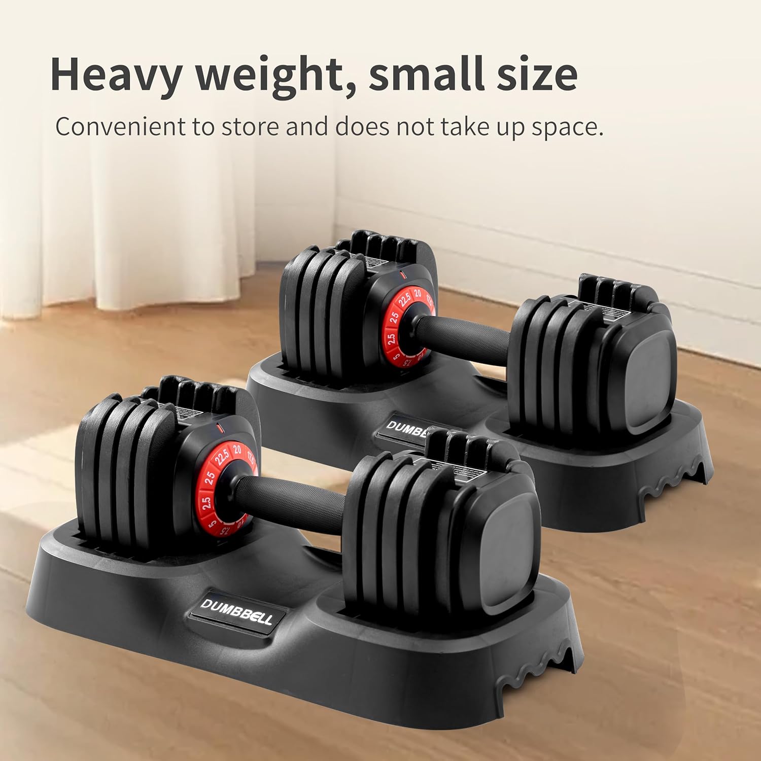 5.5LB Adjustable Swing Dumbbell with Non-Slip Grip | Also Available 5LB & 25LB Standard Adjustable Dumbbells | Home Gym Strength Training Set - Image 8