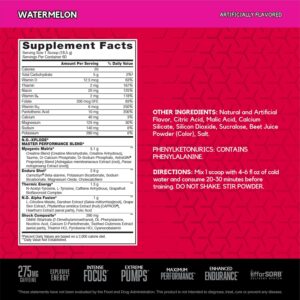 BSN N.O.-XPLODE Pre Workout Powder, Energy Supplement for Men and Women with Creatine and Beta-Alanine, Watermelon, 60 Servings, 2.45 Pound (Packaging May Vary)