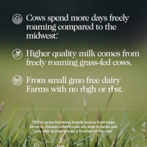 NAKED Whey 2LB 100% Grass Fed Whey Protein Powder – Only 1 Ingredient, Unflavored Whey Protein, Undenatured, Gluten Free, Soy Free, No GMOs, No Preservatives