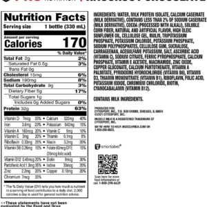 Muscle Milk Pro Series Protein Shake, Knockout Chocolate, 32g Protein, 11.16 Fl Oz (Pack of 12)
