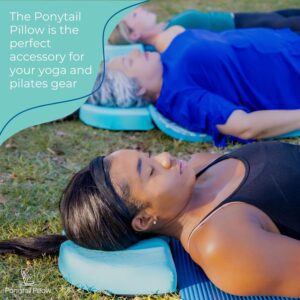 for Yoga & Pilates with Gap for Ponytail, Body Pillow, Travel Essentials, Neck Pillow Camping Essentials, Zen, Ponytail Holder, Ponytail Extension