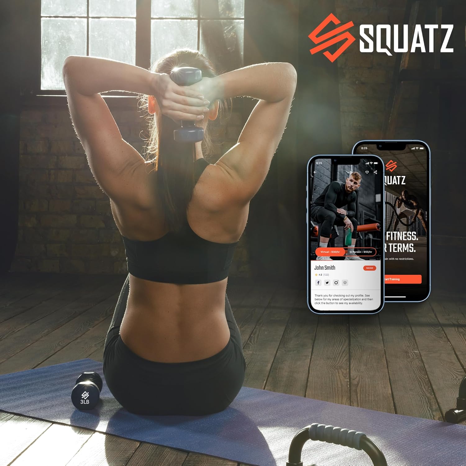 Squatz Adjustable Dumbbell Set 70-140LB Adjustable Dumbbells For Home Gym, Anti-Slip Handle With Heavy‑Duty Plates, Exercise Fitness Dumbbells For Home Gym Strength & Weight Training - Image 7