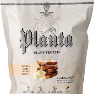 Ambrosia Planta – Plant-Based Protein Powder 20g | Dairy Free Vegan Protein Powder with BCAA Amino Acids | Keto-Friendly, No Added Sugar | 25 Servings | Banana Maple