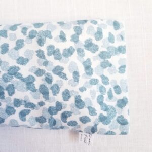 Mint Eye Pillow with Washable Cover – Handmade Aromatherapy Eye Pillow for Yoga, Meditation & Relaxation | Blue Spa Print