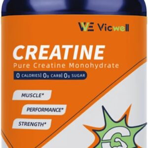 Creatine Monohydrate Capsules – Creatine Supplement, Muscle Building, Strength Training, Support Workout Recovery – Non GMO – Unflavored, Gluten Free, Keto Friendly – 90 Capsules