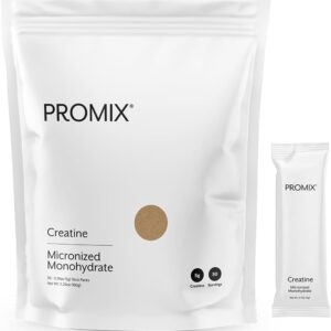 ProMix Nutrition Creatine Monohydrate Travel Packs, 5g of micronized Clean Creatine for Men and Women, Supports Muscle Growth & Recovery, Vegan – 30 Servings