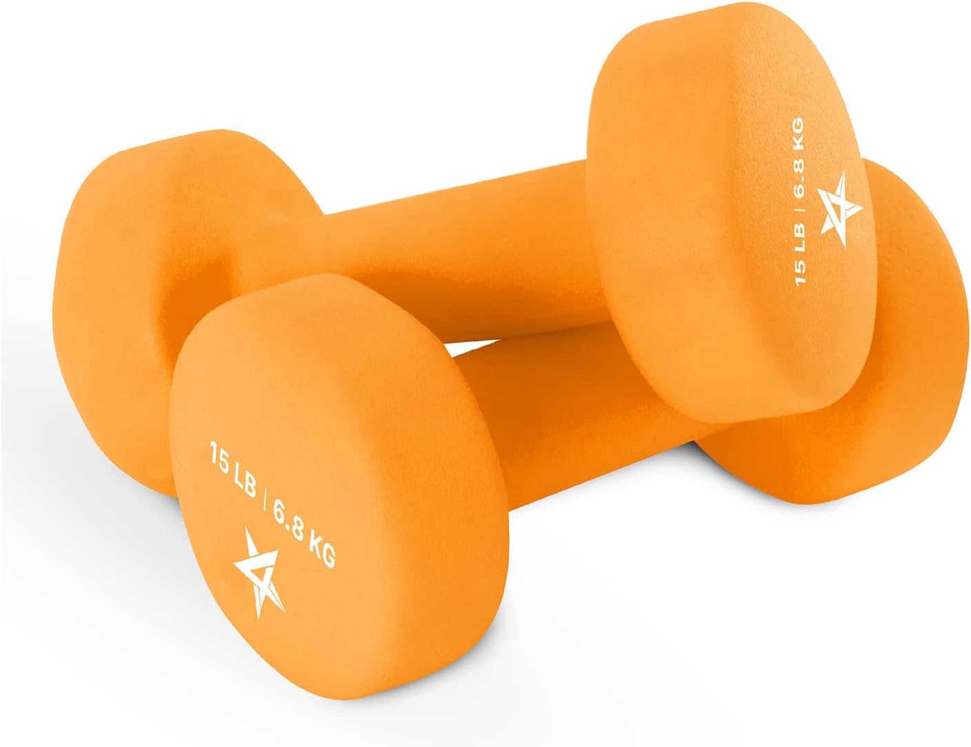 Yes4All 5 lbs Dumbbells Neoprene with Non Slip Grip – Great for Total Body Workout – Total Weight: 10 lbs (Set of 2)