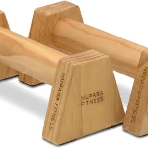 Wooden Push Up Bars – Calisthenics Equipment for Core and Upper Body Strength Training and Exercise | Push Up Handles | Pushup Bars | Parallettes
