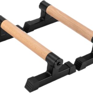 Wood Push up Bars Parallettes Bars Higher Quality Calisthenics Equipment Perfect, Pushup Bar and Handstand Push up Handles for Calisthenics, Fitness, Gymnastics, Aerobics Support 620 Lbs