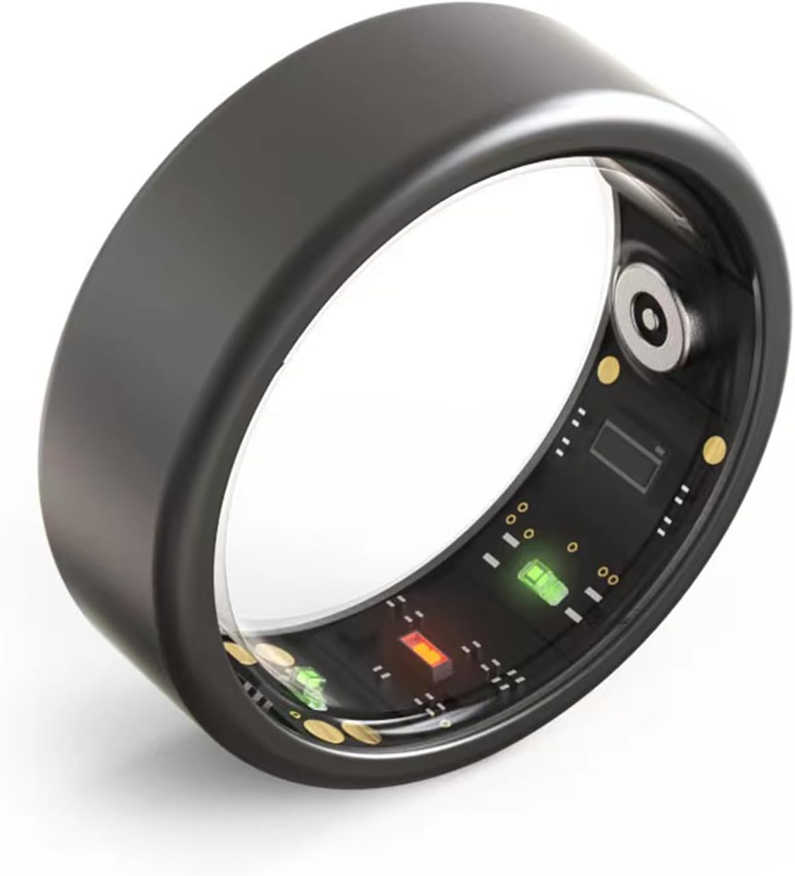 Smart Ring, Smart Ring w/Sleep Heart Rate Blood Pressure Oxygen Monitor Waterproof Fitness Tracker IP68 Pedometer Calories Step Counter Bluetooth Health Ring, Black #8