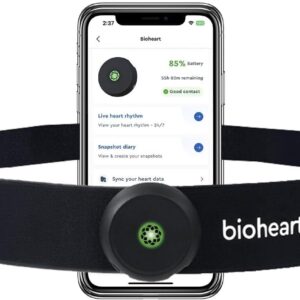 Bioheart | 24/7 Continuous Heart Monitor | No Prescription Needed | Smart Wearable | Chest Strap | One Month Subscription Included