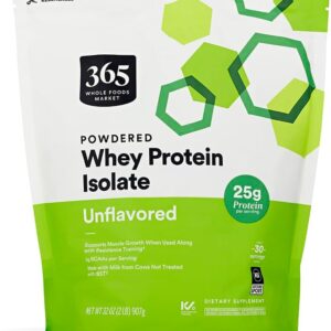 365 by Whole Foods Market, Whey Protein Isolate, Unflavored, 32 Ounce